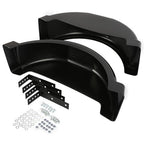Single Axle Trailer Fenders Top Step for 13in Wheels Tires Skirt Boat Set Of 2