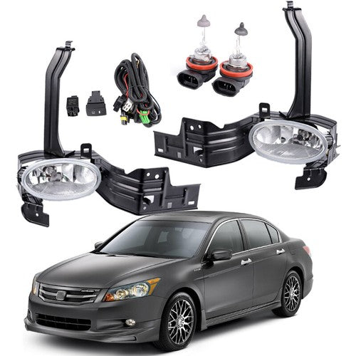 Front Bumper Fog Lights Lamps Pair for 2008-2011 for Honda Accord Sedan Coupe