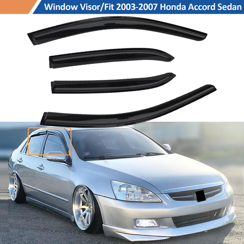 Window Trim Visors Rain Guard Deflector for 2003-2007 for Honda Accord Sedan