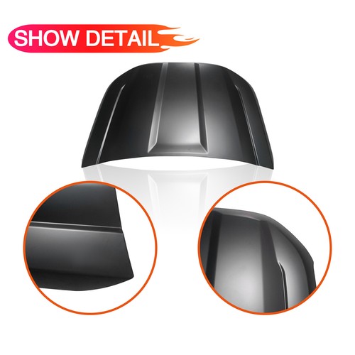 Black Hood Direct Replacement Aluminum for 2019-2022 for Ford Ranger