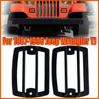 For 1987-1996 Jeep Wrangler YJ Front Bumper Turn Signal Light Guard Cover Side