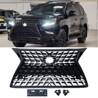 Front Gloss Black Grille Luxury Grill for 2014-2022 for Lexus GX460