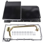 Rear Engine Oil Pan w/ Gasket For GM LS LS1 LS2 LS3 LS6 7 Quarts Black Aluminum
