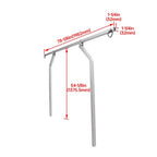 Universal Cross Bar System Kit For Utility Trailer With Raised Side Rails