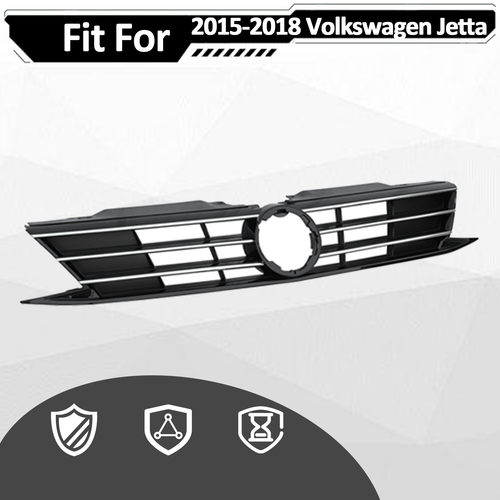 Front Bumper Chrome Grille Grill for 2015-2018 for VW for Volkswagen Jetta