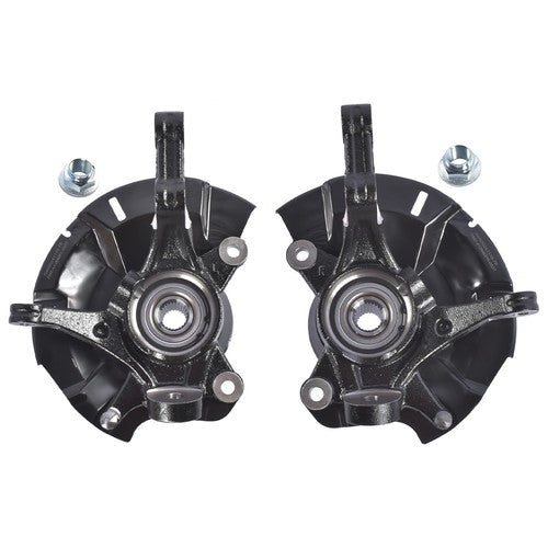 2Pcs Front Steering Knuckle Assembly for Dodge Attitude Hyundai Accent 1.4L 1.6L