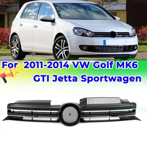 ZZ2V00340 Upper Black Grill for 2010 2011-2014 for VW for Volkswagen Golf MK6 GTI