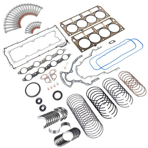 Engine Rebuild Re-Ring Kit Gasket Bolt for 99-17 GM Chevy GMC Gen III 4.8L 5.3L