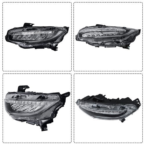 LED Headlight Headlamp Clear Housing For Honda Civic 2016-2019 Driver/Left Side
