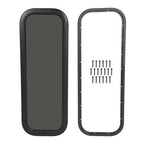 Black Screen RV Window 12 X 35 with Trim Ring Universal Dark Tempered Glass