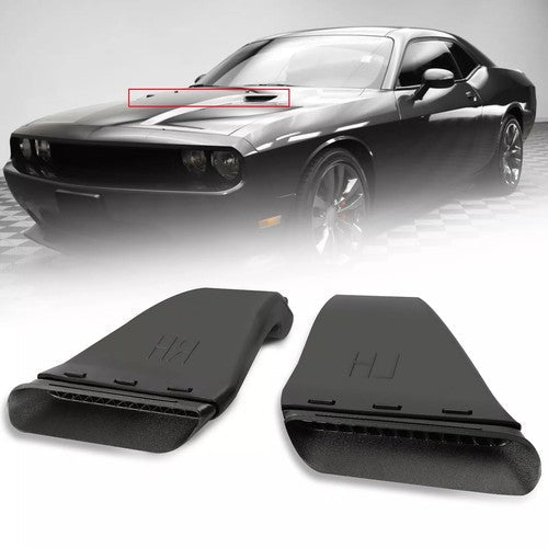 Universal Hood Vent Scoop RH LH Side For Dodge Challenger R T SRT 2008 2014