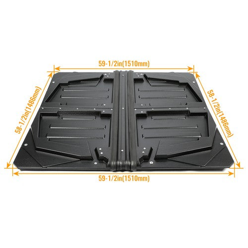 For Polaris Ranger Crew 800  Hard Top Black ABS 4 Pieces Roof  2010-2014