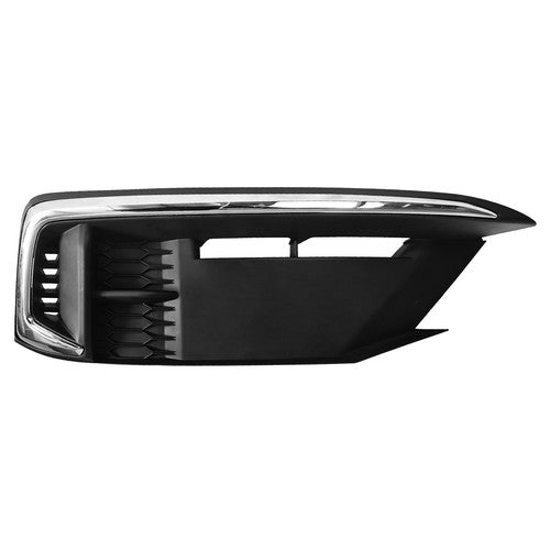 Front Fog Light Lamp Covers W/Chrome for 2019-2021 for Honda Civic Coupe Sedan