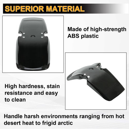 For Honda ATC200X ATC 200X 3-Wheeler 1983 1984 1985 Black Front Fender ABS