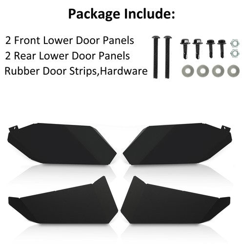 Lower Door Inserts Panels Aluminum for Can Am Maverick X3 Max Turbo 2017-2024