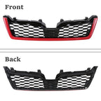 Front Grille Bumper Grill ABS Red Trim for Subaru Forester 2014-2018 STI Style