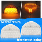 Pair 31 LED For Peterbilt 379 359 Turn Signal Light Amber Clear Lens