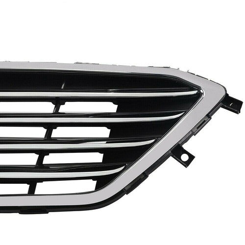 Grille Bumper Assembly For Hyundai Sonata 2015 2016 2017 Upper Black Chrome