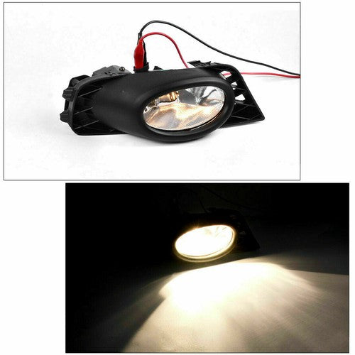 Clear Lens Fog Lights W/Bulb Switch Wiring for 2009 2010 2011 for Honda Civic