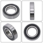 10Pcs R18-2RS 1-1/8" × 2-1/8" ×1/2" Double Rubber Seals Deep Groove Ball Bearing