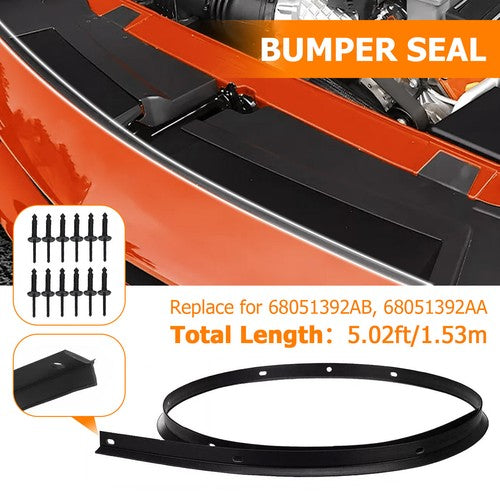 Fit For 08-22 Dodge Challenger Front Bumper Hood Weatherstrip Seal With Rivets
