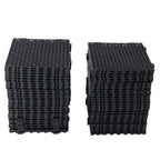 55PCS 12x12" Interlocking Drainage Floor Tiles Modular Interlocking Tile Black