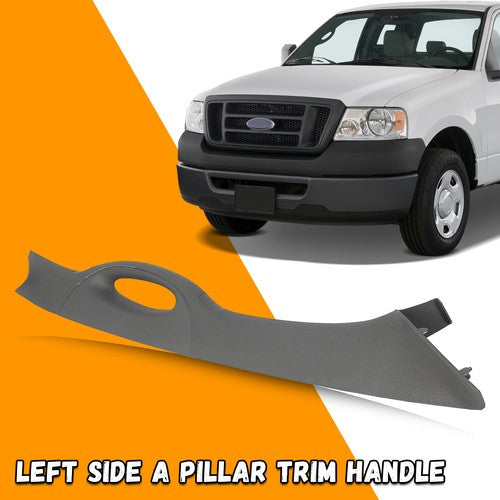 Interior Trim Handle Driver Left Fit for 2004-2008 Ford F-150 Gray