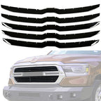 Gloss Black Grille Cover Overlay Trim for Dodge Ram 1500 2019 to 2023