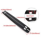 Pair Bed Rail Caps Side Covers for Chevy Silverado 5.8 Ft Bed 2007-2013