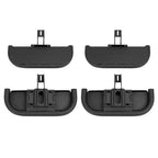 4Pcs Running Boards Side Hood Steps for 2007 2018 Jeep Wrangler JK Steel 4Dr