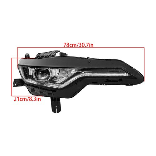 Front Headlight For Chevrolet Camaro SS 1SS RS 2019-24 RH Single Clear Lens LED