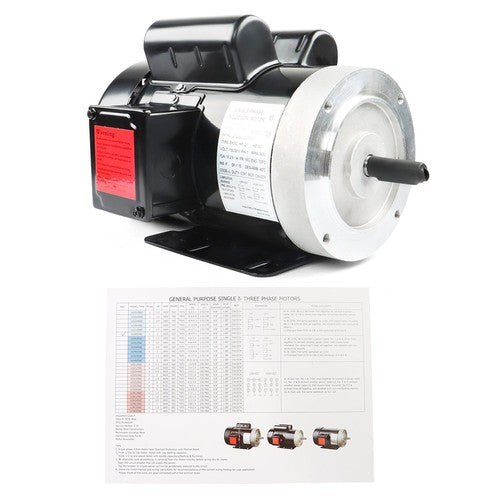 2HP 115/230V General Purpose Motor 3450RPM Electric Motor 56C Single Phase New