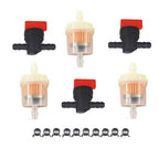 Bladsharr In Line Fuel Gas Filter Shut Cut Off Valve Clamp 3Kit 1/4"