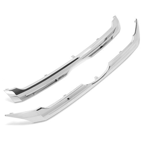 Front Upper Center Grille Trim Grill Chrome Set for 2011-2014 Ford Edge 2 Pcs