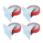 4 Inch Heavy Duty Casters, Swivel Caster Wheels with Brake, Polyurethane