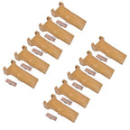 10 Pack Bucket Teeth with Flex Pins Yellow V17SYL V17PN Fits for Backhoe Loader