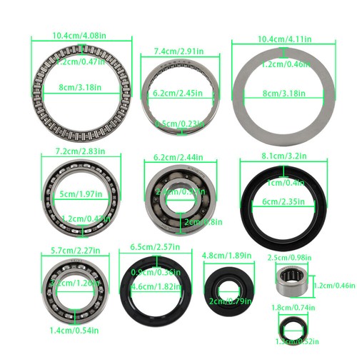 FRONT DIFFERENTIAL BEARING SEAL KIT For Kawasaki Brute Force 750 KVF750 4x4i EPS