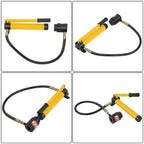 Hydraulic Knockout Punch Driver 10 Ton 1/2" to 2" With 6 Dies Tool Kit