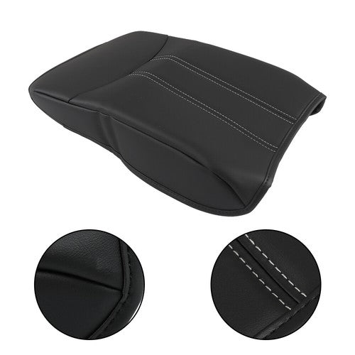 For Honda Pilot  23-24 Black Leather/White Thread Center Console Armrest Gloves