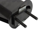 Black Straight Spring Loaded Mud Flap Hanger 2.5" Bolt Spacing,30" Length