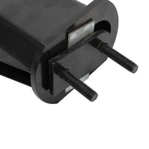 Black Straight Spring Loaded Mud Flap Hanger 2.5" Bolt Spacing,30" Length