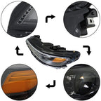 Fit For Jeep Cherokee 2019-2022 Headlight Projector LH/Left Side LED Replacement