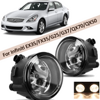 Bumper Fog Light Lamp Left & Right Side for Infiniti EX35/FX35/G25/G37/QX70/QX50