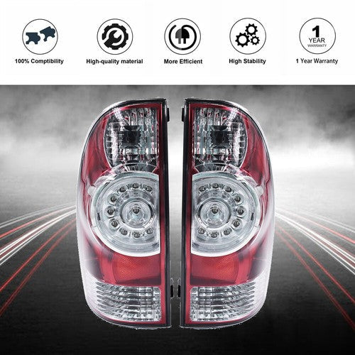 Tail Lights Left+Right Rear LED Brake Lamps Fit For Toyota Tacoma 2005-2015 New