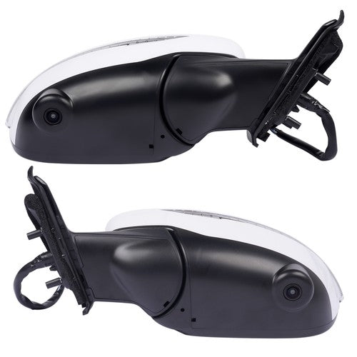 2Pcs Door Mirrors Power Heated with Camera LH & RH for Nissan Rogue 2.5L 2.0L l4