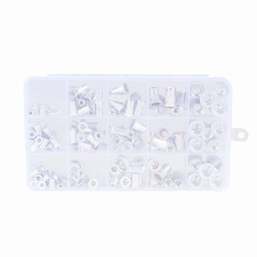 150 Pack Aluminum Rivet Nut Kit Metric Rivnut Nutsert Assort M3 M4 M5 M6 M8 New