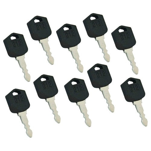 D554212 Ignition Keys for Doosan Daewoo Forklift D25 D35 G25 G35 10 Pcs
