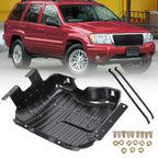 Fuel Tank Skid Plate Cover with Straps Steel for 1999-2004 Jeep Grand Cherokee