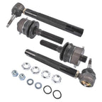 0-6" Heavy Duty Tie Rod Ends Kits for Chevy Silverado Sierra 2500HD 3500HD Black