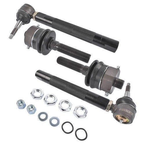 0-6" Heavy Duty Tie Rod Ends Kits for Chevy Silverado Sierra 2500HD 3500HD Black